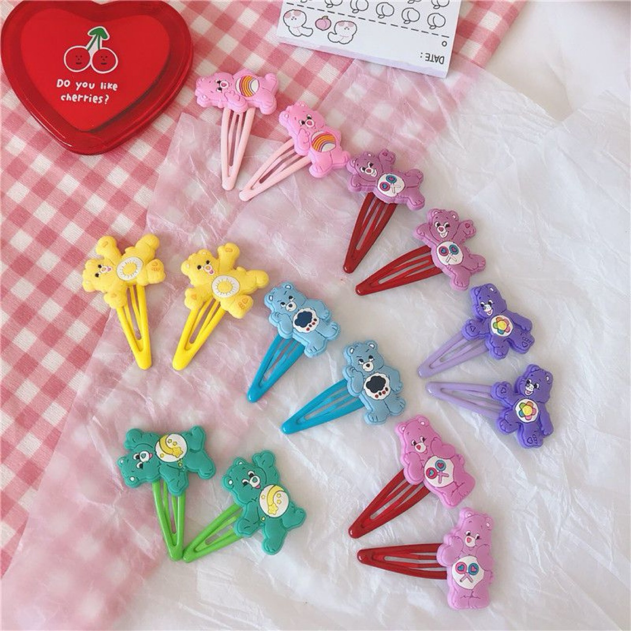 Care Bears Hair Clips Set, Cut - Hair Care Zinc 리뷰 및 가격