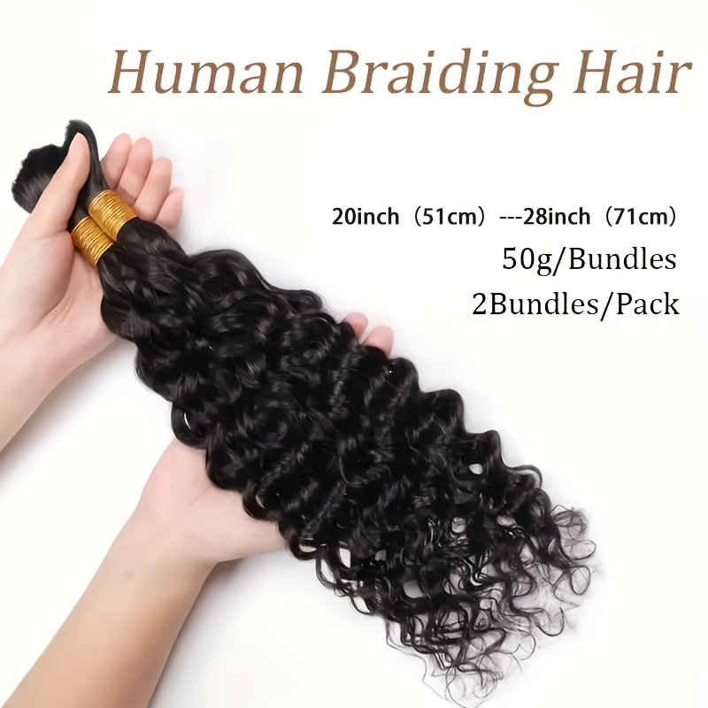 Deep Wave Bulk Hair for Braidi - Hair Care Wavy Hair 리뷰 및 가격