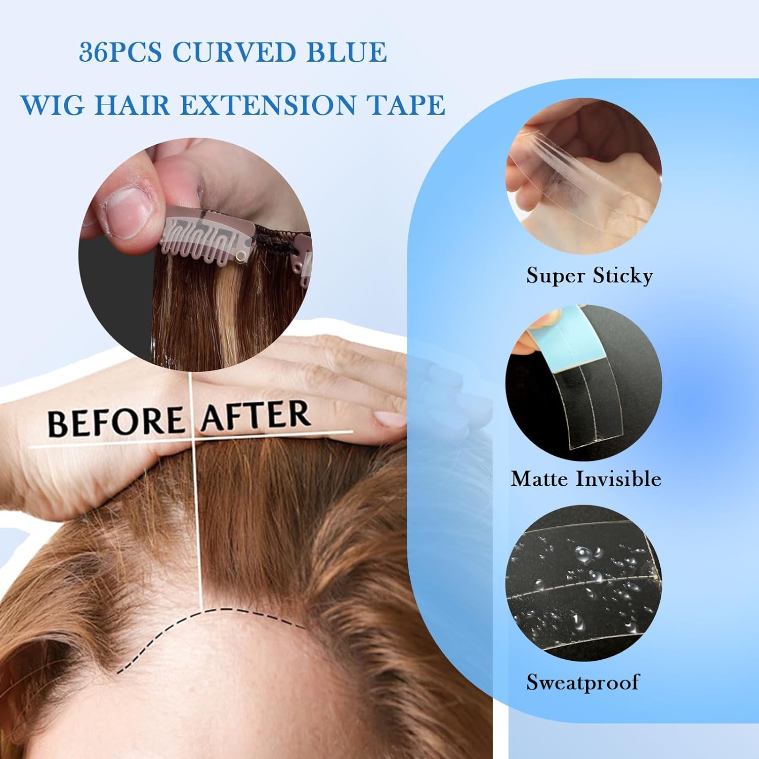 36pcs/lot Supertape Waterproof - Hair Care Kit 리뷰 및 가격