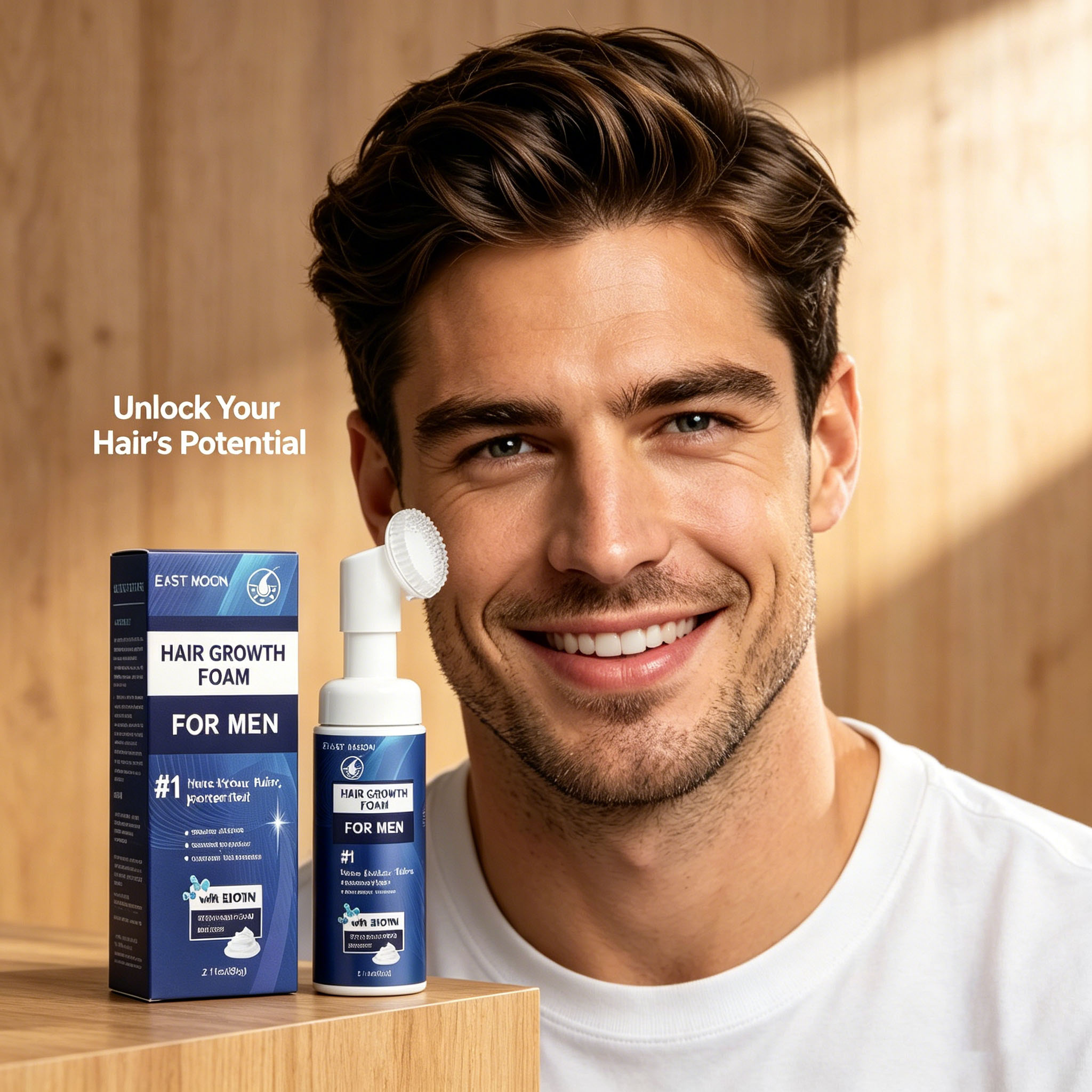 Hair Growth Foam Silicone Brus - Hair Care Natur 리뷰 및 가격