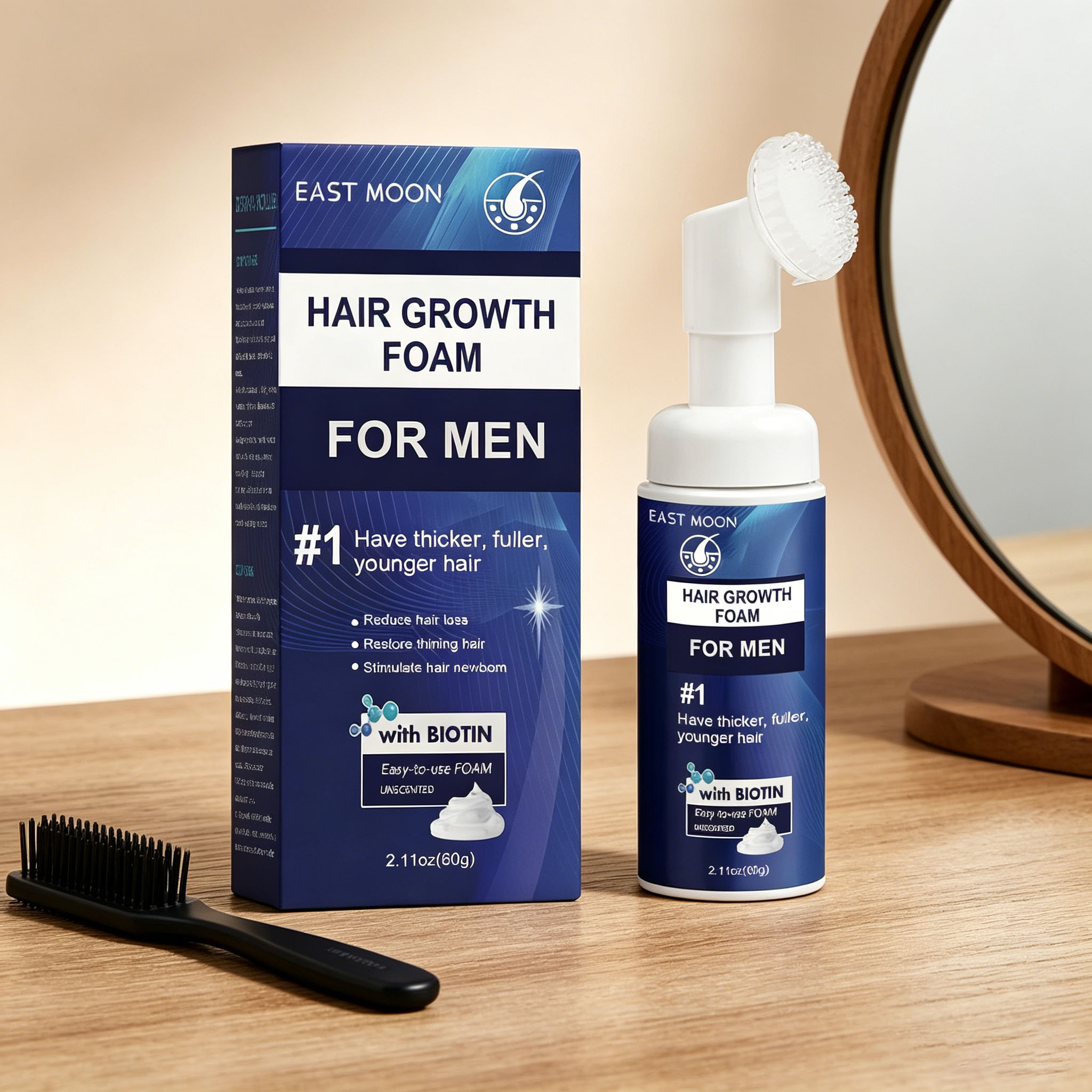 Hair Growth Foam Silicone Brus - Hair Care Natur 리뷰 및 가격