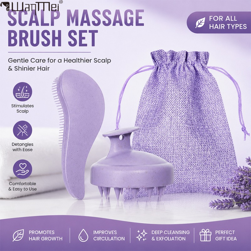 Wheat Straw Scalp Massage Brus - Hair Care Kit 리뷰 및 가격