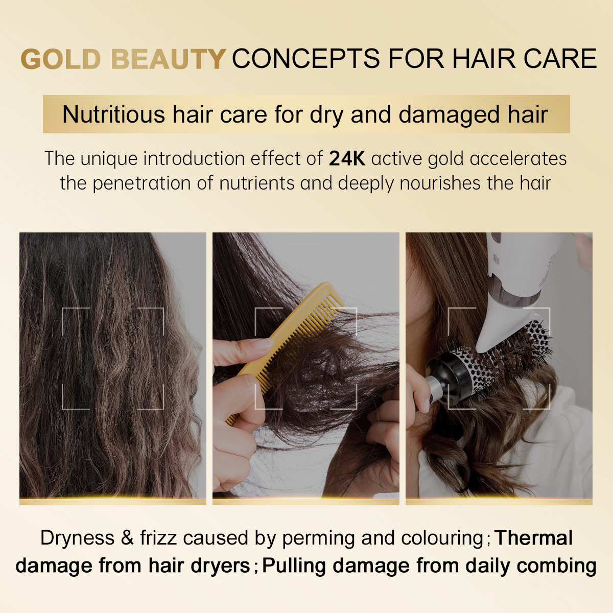 PURC 24K Gold Hair Mask Nouris - Hair Care Keratin Treatment 리뷰 및 가격