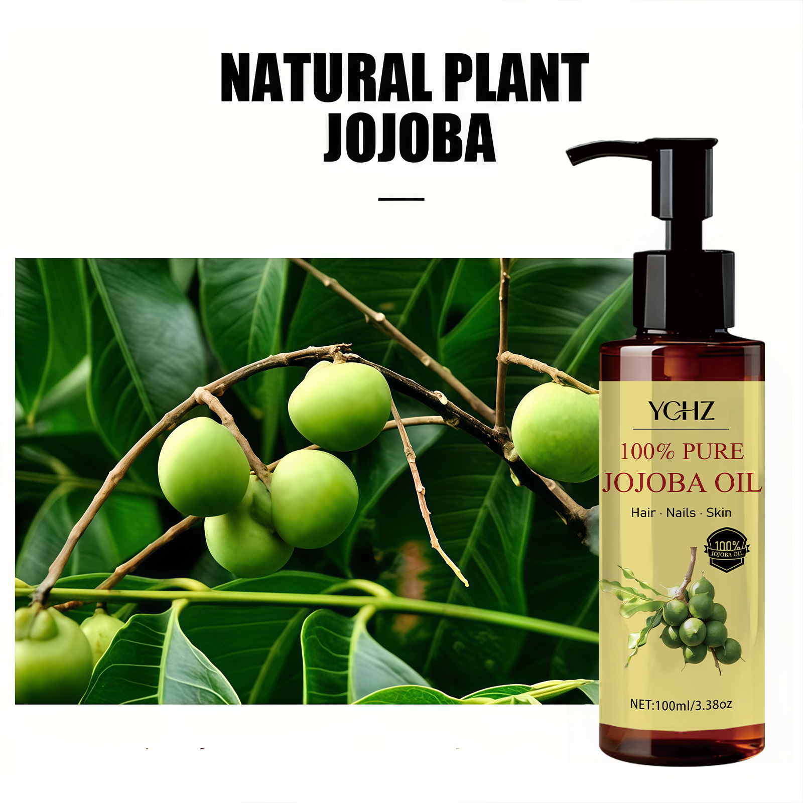 Jojoba Oil—Pure Natural Skin C - Hair Care Natural Products 리뷰 및 가격