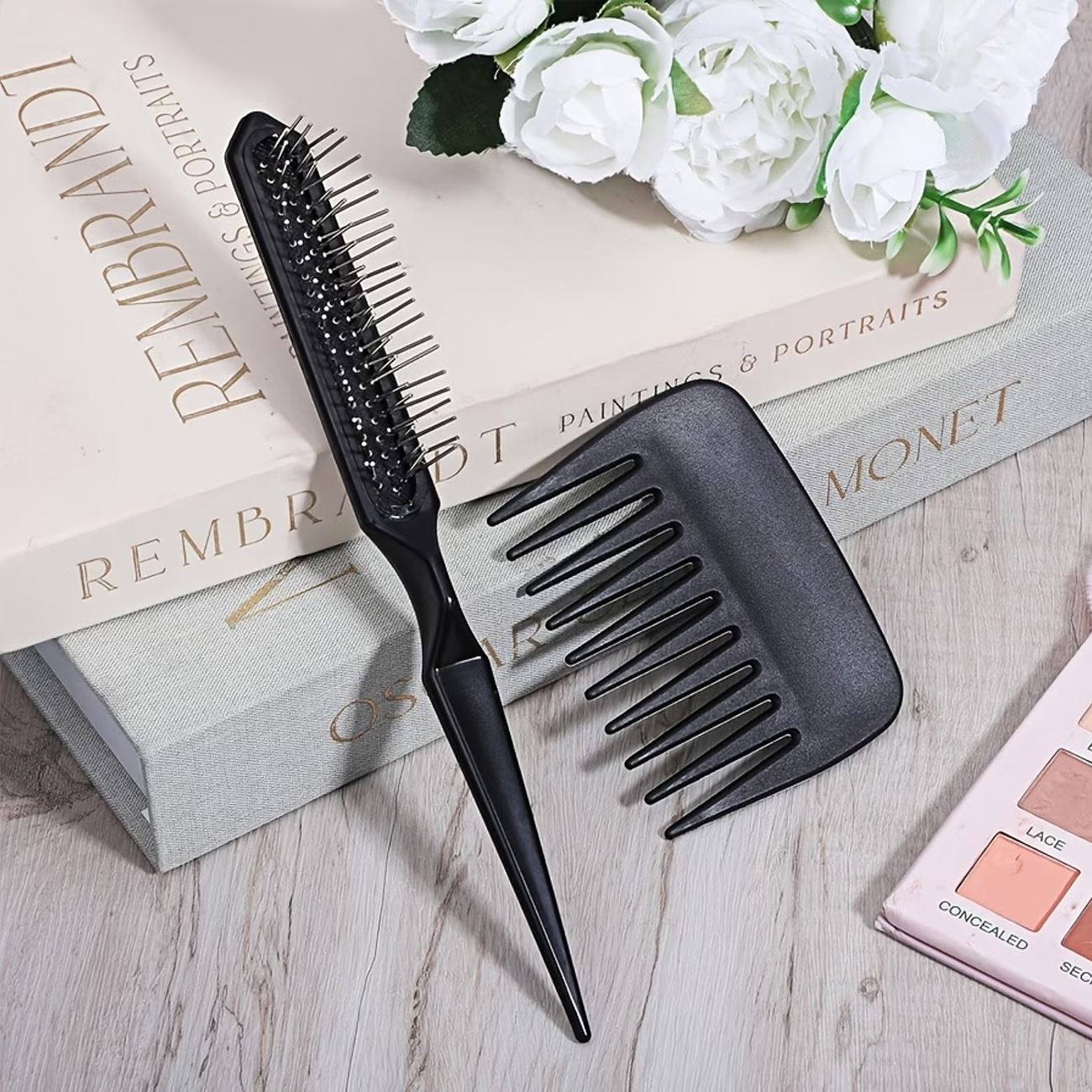 2pcs Small Wide Tooth Comb Set - Hair Care Wavy Hair 리뷰 및 가격