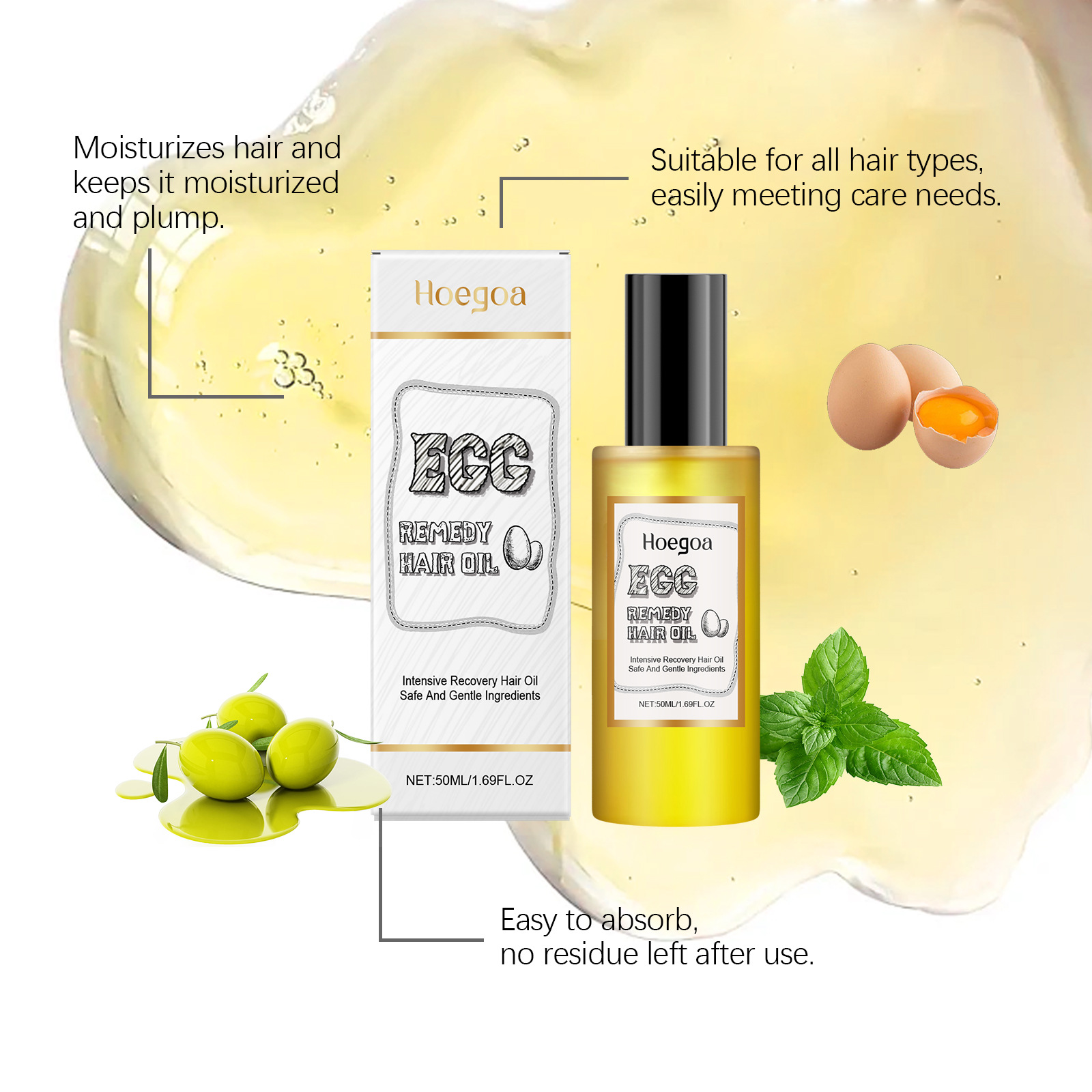 Egg Remedy Hair Oil Restore So - Hair Care Natural Products 리뷰 및 가격
