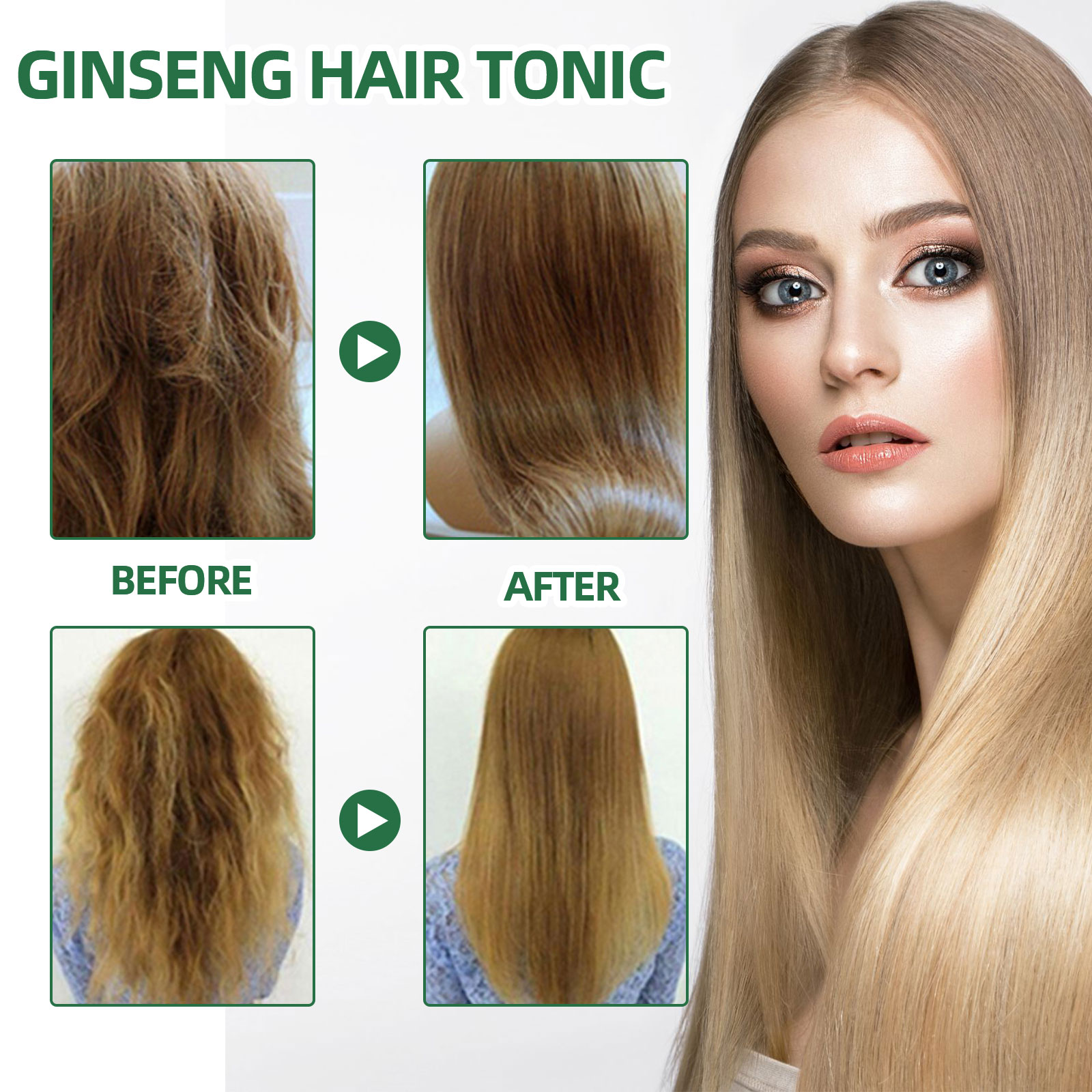 Natural Herbal Ginseng Hair Ca - Hair Care Natural Products 리뷰 및 가격