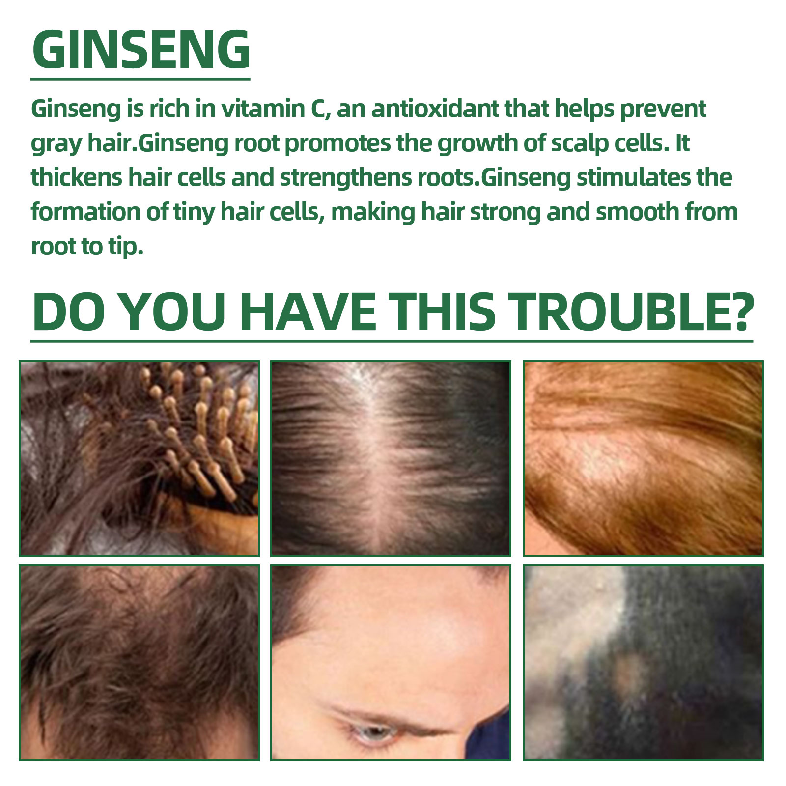 Natural Herbal Ginseng Hair Ca - Hair Care Natural Products 리뷰 및 가격