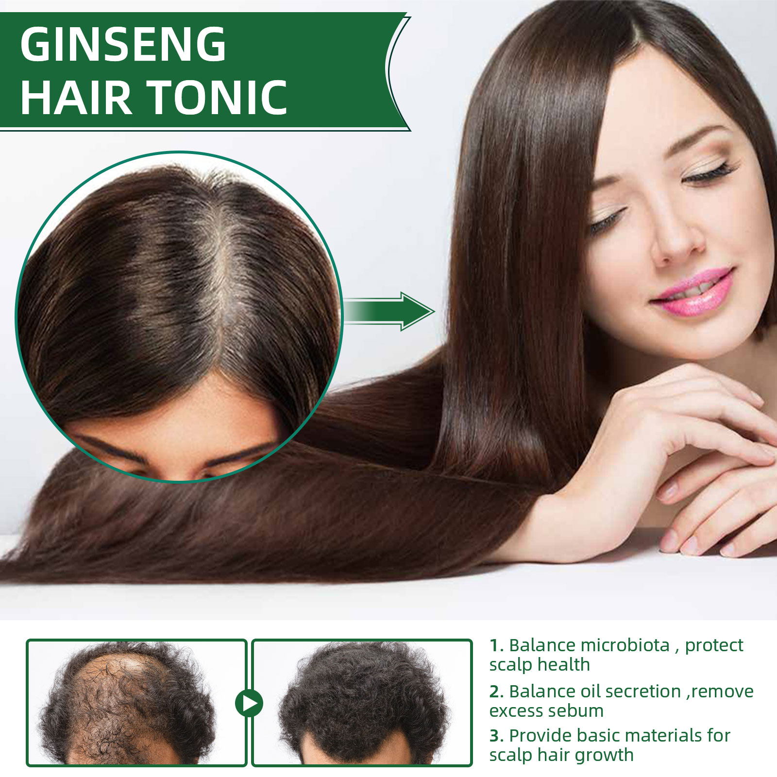 Natural Herbal Ginseng Hair Ca - Hair Care Natural Products 리뷰 및 가격