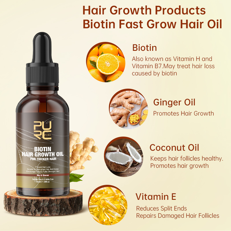 PURC Biotin Hair Growth Oil Sh - Hair Care Keratin Treatment 리뷰 및 가격