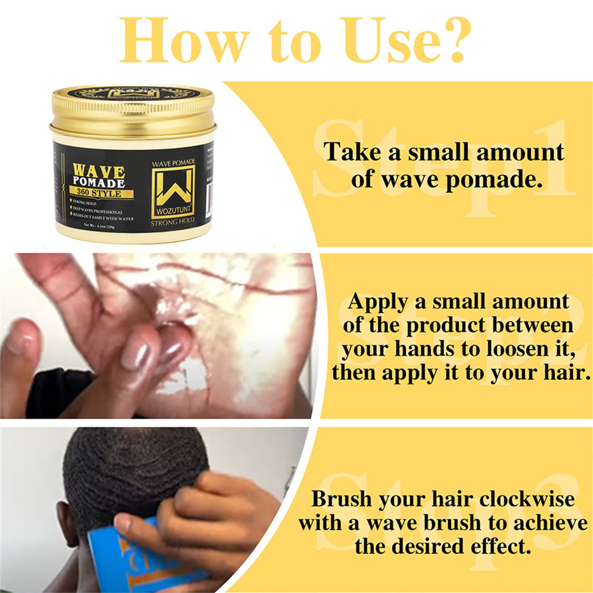 WOZUTUNT 120g Wave Control Pom - Hair Care Wavy Hair 리뷰 및 가격