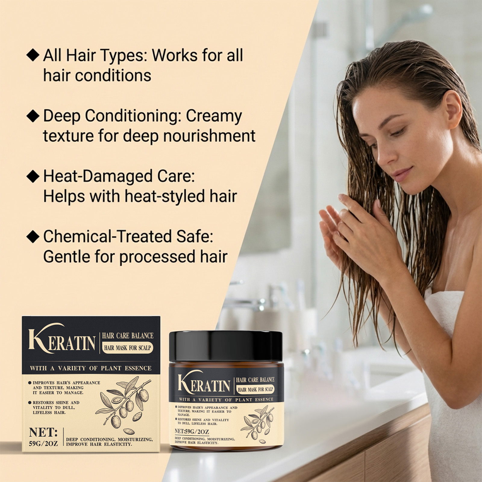 Magic Keratin Hair Mask For Da - Hair Care Keratin Treatment 리뷰 및 가격