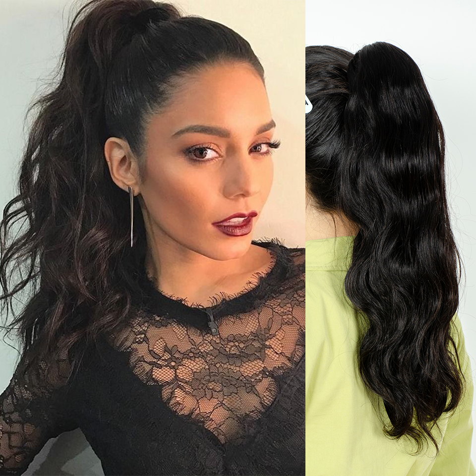 Body Wave Drawstring Ponytail  - Hair Care Wavy Hair 리뷰 및 가격