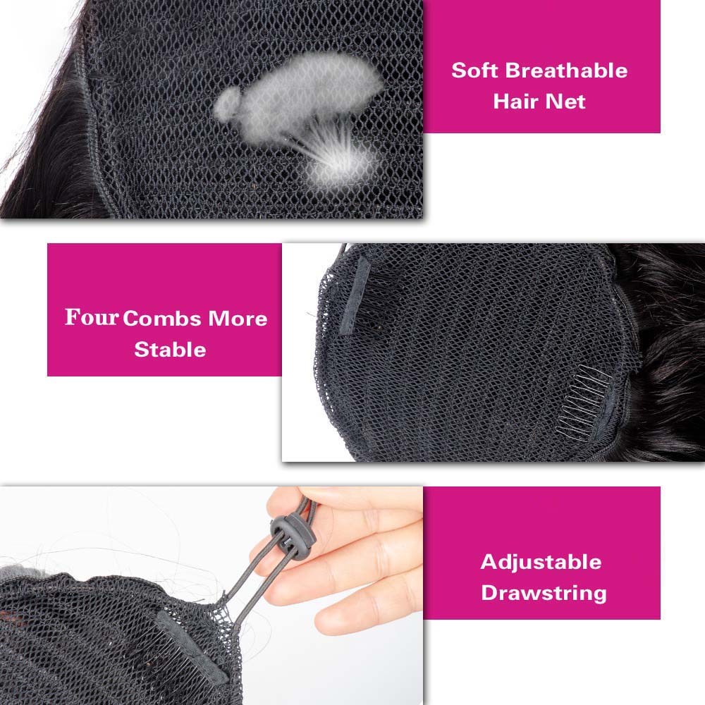 Body Wave Drawstring Ponytail  - Hair Care Wavy Hair 리뷰 및 가격